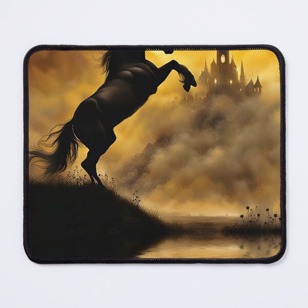 Item preview, Black Horse Gothic Castle designed and sold by Stephanie Laird.