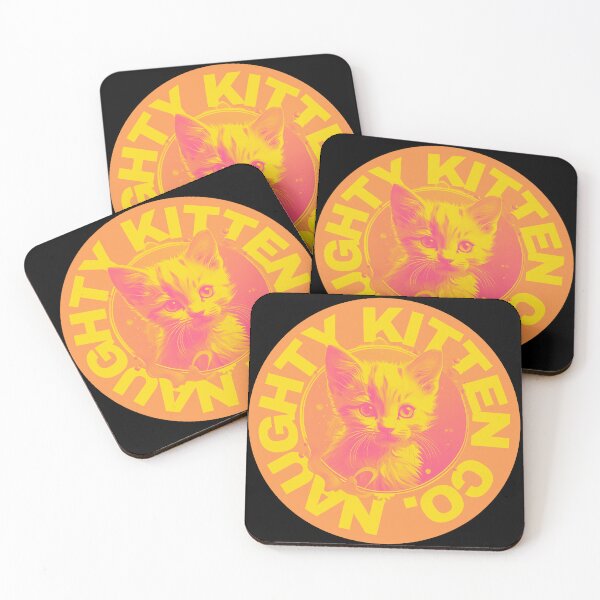 Item preview, Naughty Kitten Co. - Pink/Yellow designed and sold by pUNKnown.
