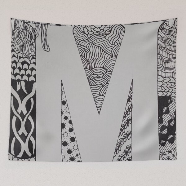 Item preview, Zentangle M designed and sold by auroramwalker.
