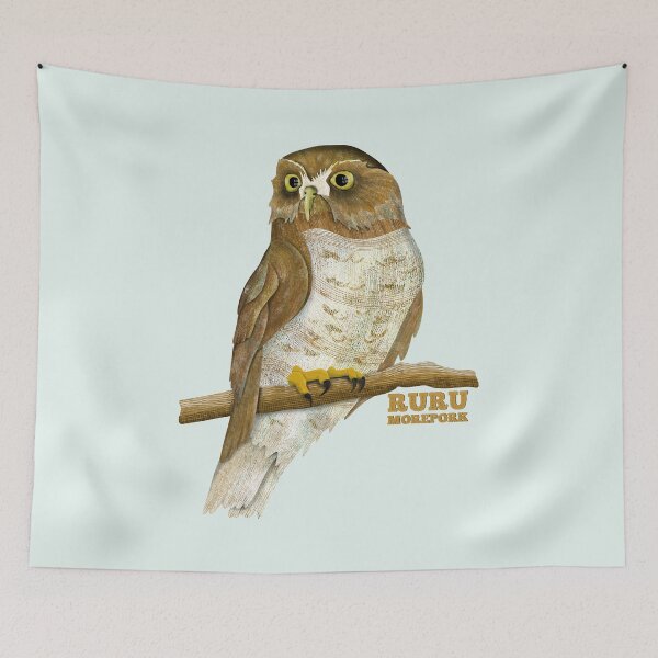 Item preview, Morepork RURU New Zealand Bird designed and sold by piedaydesigns.