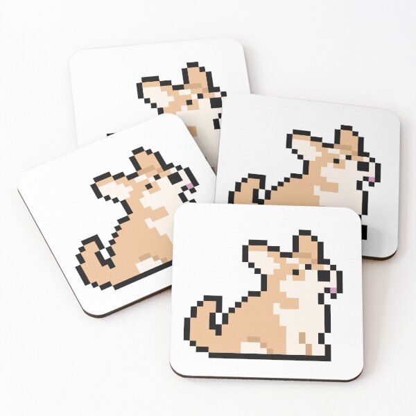 Item preview, Corgi pixel art designed and sold by Hobbes2594.
