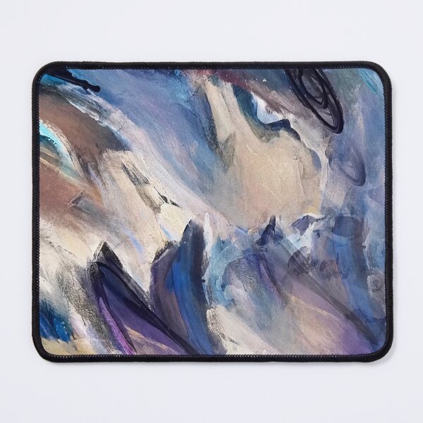 Item preview, Hot Blue Flames Abstract Art Painting designed and sold by DEC02.