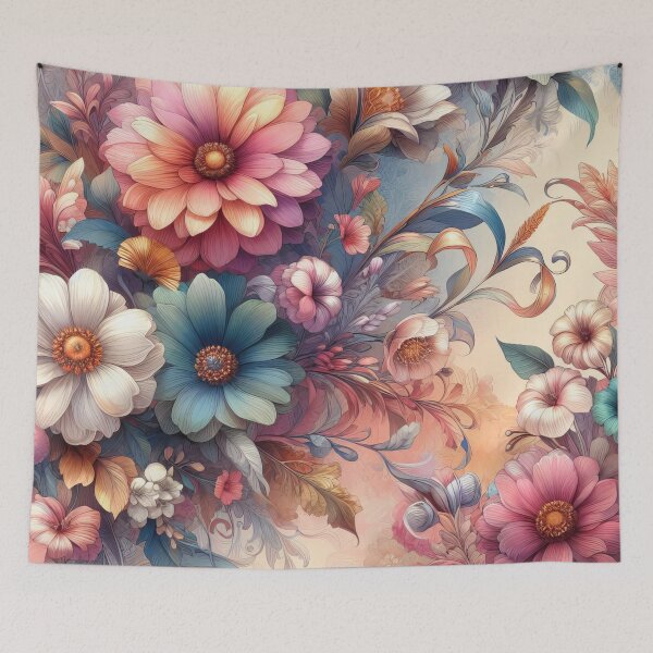Item preview, Enchanted Bloom Vintage Botanicals in Soft Pastel Symphony designed and sold by ArtComixHaven.