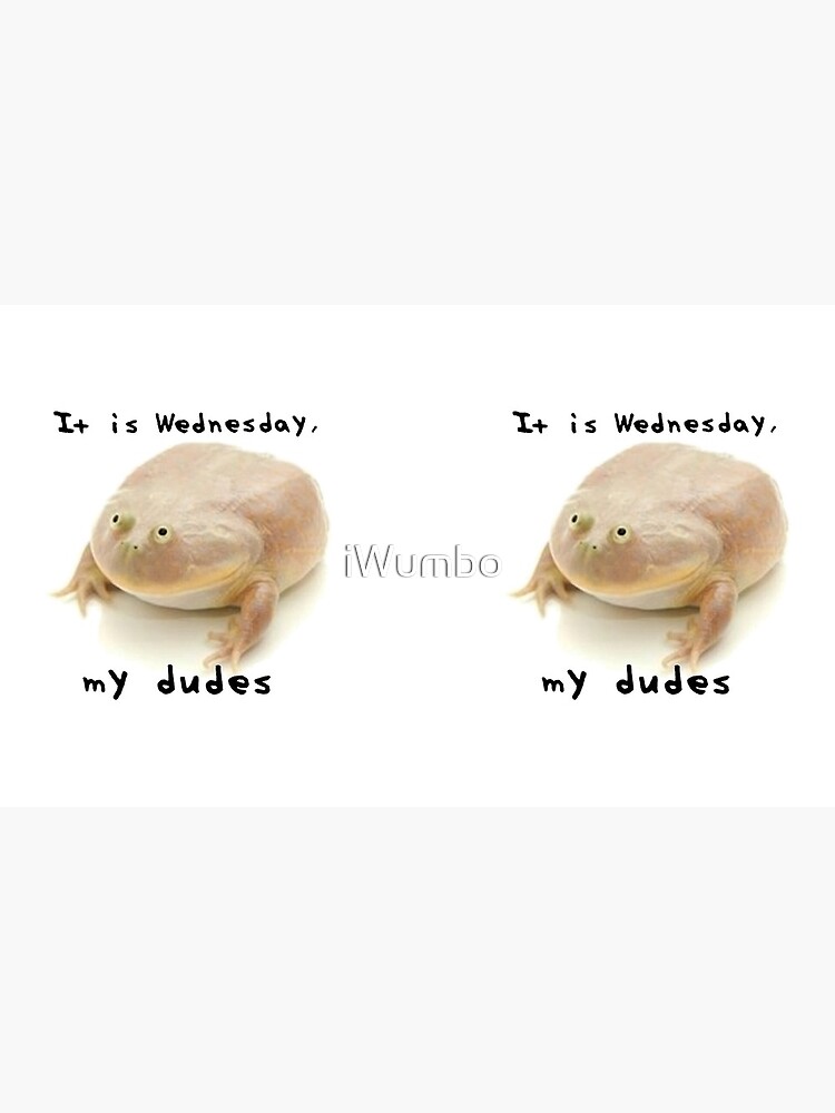 "It Is Wednesday, My Dudes" Double-sided Mug by iWumbo