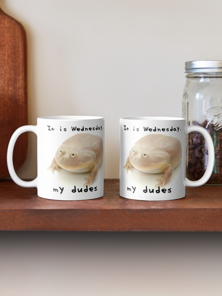 Alternate view of "It Is Wednesday, My Dudes" Double-sided Mug Mug
