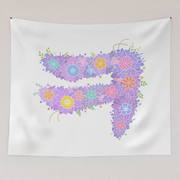 Item preview, Floral Letter "ㅋ" WeArePrettierThanFlowers designed and sold by birthflower.