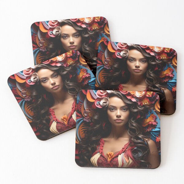 Item preview, Stylish Latin Woman Art Colorful Design designed and sold by mondmakes.
