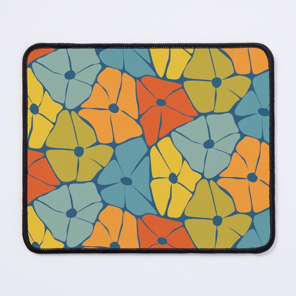 Artikelvorschau, Far Out Groovy Flowers - Blau entworfen und verkauft von BayhillStudio.