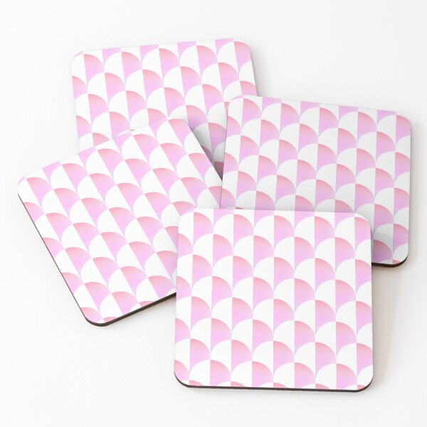 Item preview, Pink and coral ombre Mod Pod Geometric Beach art  designed and sold by MagentaRose.
