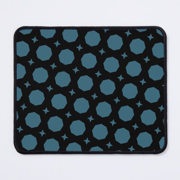 Item preview, Blue Black Octagons & Diamonds Geometric Polygon Seamless Design designed and sold by Alchemy-A-La-G.