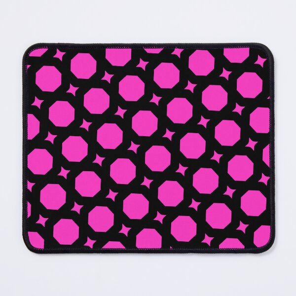 Item preview, Black Pink Octagons & Diamonds Geometric Polygon Seamless Design designed and sold by Alchemy-A-La-G.
