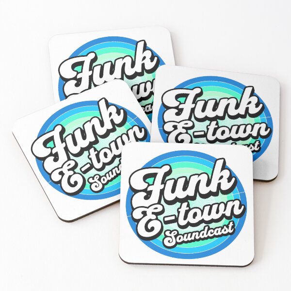 Item preview, FUNK E-TOWN SOUNDCAST  - Staged Gradient Logo (Blue/Mint), designed and sold by Discothreadz.