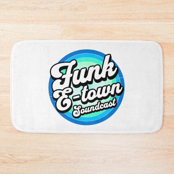 Item preview, FUNK E-TOWN SOUNDCAST  - Staged Gradient Logo (Blue/Mint), designed and sold by Discothreadz.