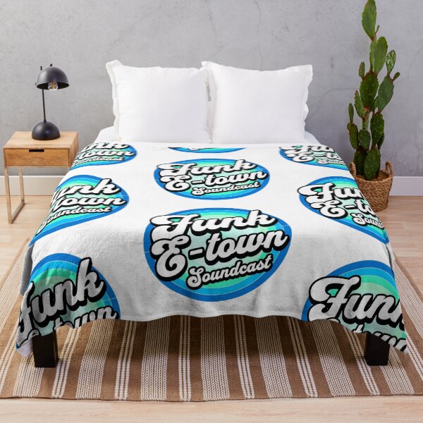 Item preview, FUNK E-TOWN SOUNDCAST  - Staged Gradient Logo (Blue/Mint), designed and sold by Discothreadz.