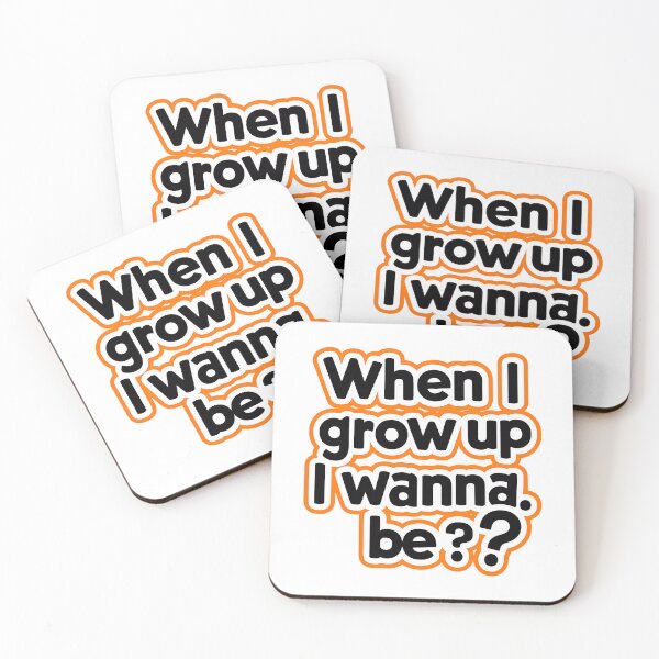 Item preview, Inspirational Sticker When I Grow Up I Wanna Be - Motivational Quote Sticker for Laptops designed and sold by WatermelonPink.