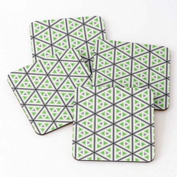 Item preview, Aromantic Flag Triangle Pattern designed and sold by darkskydelights.