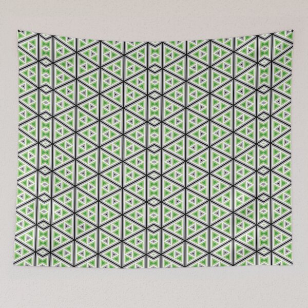 Item preview, Aromantic Flag Triangle Pattern designed and sold by darkskydelights.