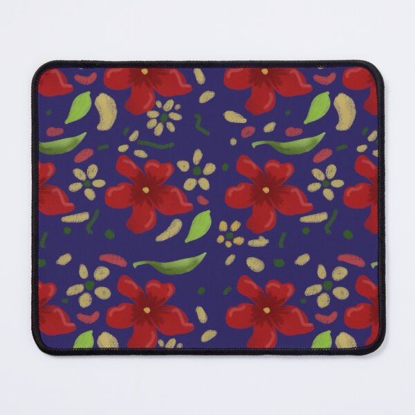 Item preview, Red flower wallpaper designed and sold by Life4Fantasy.