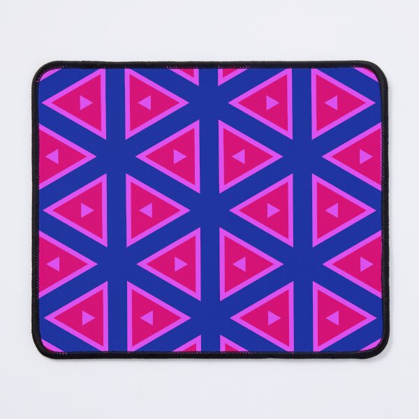 Item preview, Bisexual Flag Colors Triangle Pattern designed and sold by darkskydelights.
