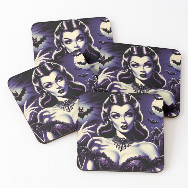 Aperçu de l'œuvre Femme vampire gothique créée et vendue par PulpVintage.