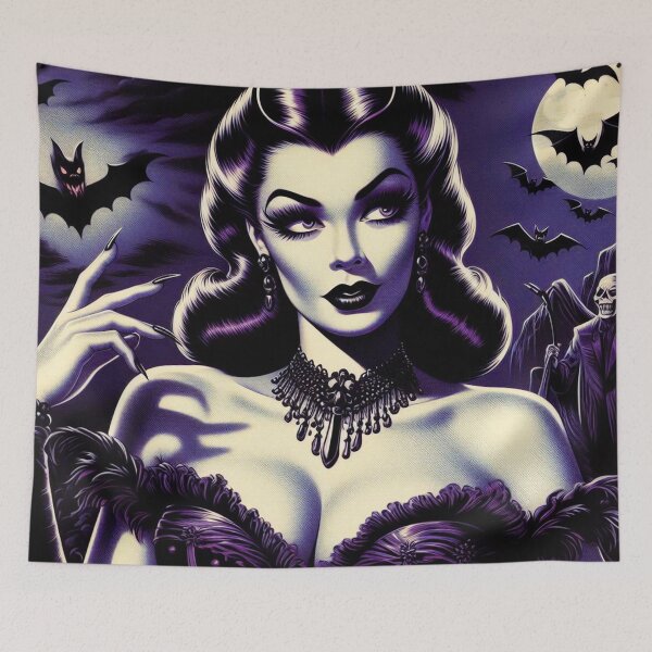 Aperçu de l'œuvre Femme vampire gothique créée et vendue par PulpVintage.