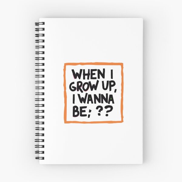 Item preview, When I Grow Up I Wanna Be Quote Sticker, Inspiring Career Dream Vinyl Decal designed and sold by WatermelonPink.