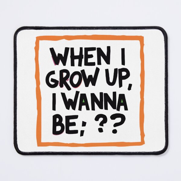 Item preview, When I Grow Up I Wanna Be Quote Sticker, Inspiring Career Dream Vinyl Decal designed and sold by WatermelonPink.