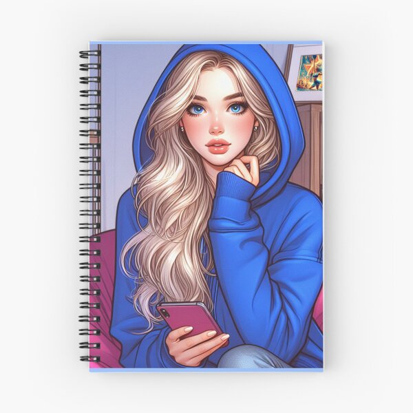 Item preview, Madison Grace Thomas - Blonde Fashion Drawing - Character Art designed and sold by AmberRoseWrites.