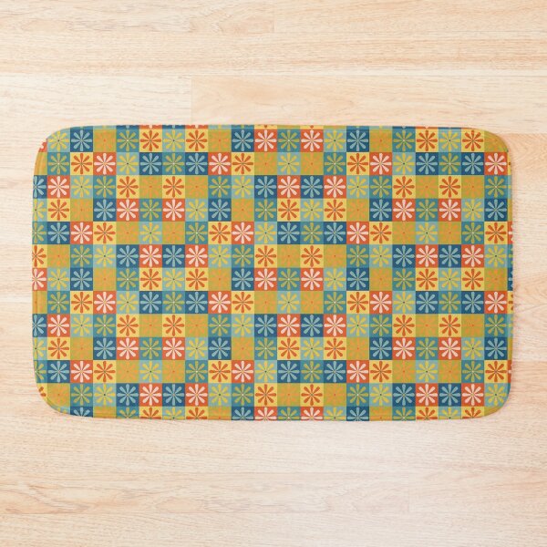 Item preview, Far Out Daisy Patchwork - Blue designed and sold by BayhillStudio.