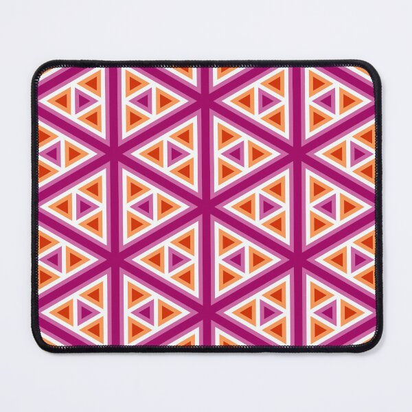 Item preview, Lesbian Pride Flag Colors Triangle Pattern designed and sold by darkskydelights.