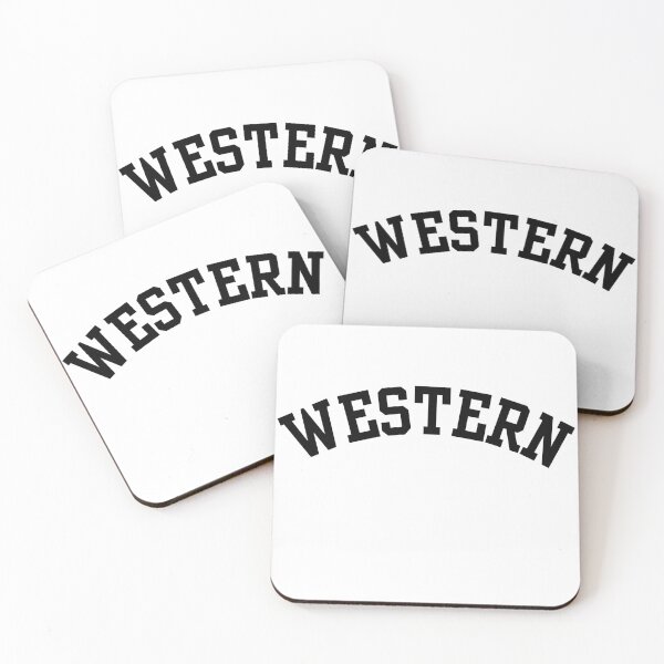 Item preview, Black Western Arch Retro Varsity Block Letters designed and sold by jessicaleah15.