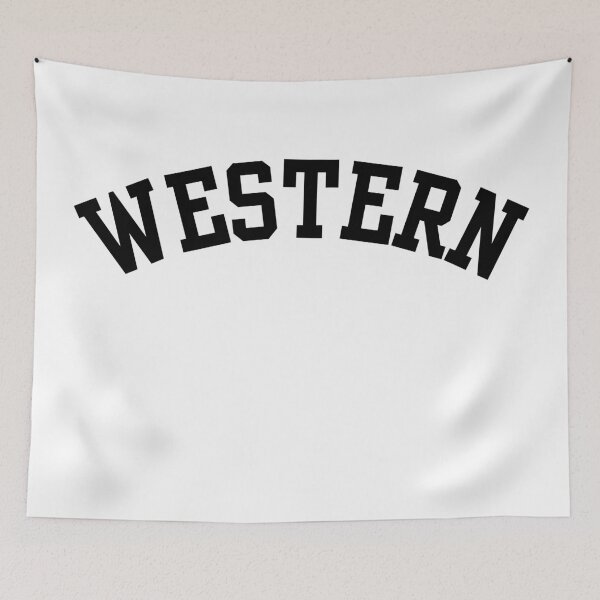Item preview, Black Western Arch Retro Varsity Block Letters designed and sold by jessicaleah15.