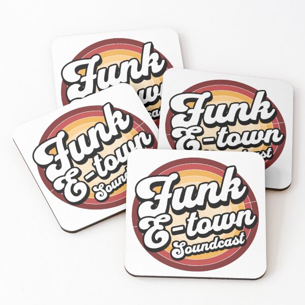 Item preview, FUNK E-TOWN SOUNDCAST  - Staged Gradient Logo (brown/tan)  designed and sold by Discothreadz.