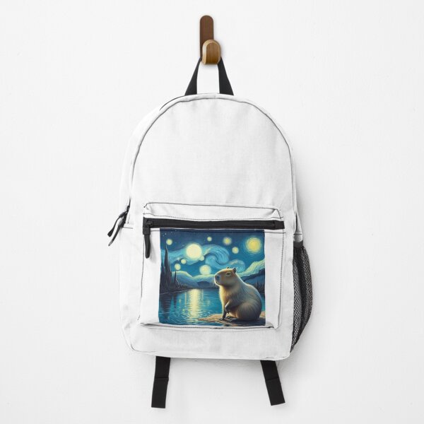Item preview, Capybara ft. Van Gogh-Road with Cypress and Star1 designed and sold by Capybara Art Lover.