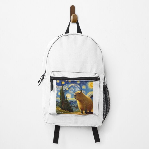 Item preview, Capybara ft. Van Gogh-Road with Cypress and Star3 designed and sold by Capybara Art Lover.