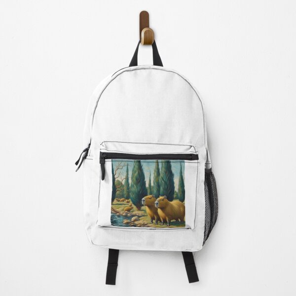Item preview, Capybara ft. Van Gogh-Road with Cypress and Star4 designed and sold by Capybara Art Lover.
