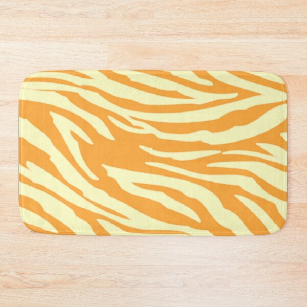 Item preview, Creamsicle colored zebra pattern  designed and sold by Roxburylane.