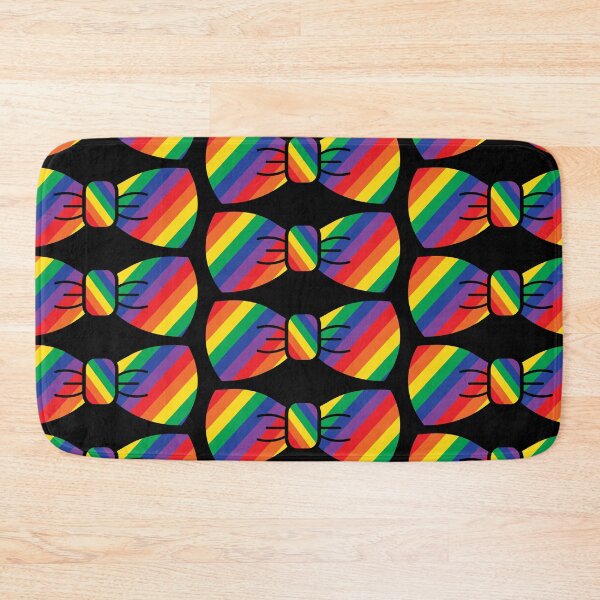 Item preview, LGBTQ Rainbow Pride Flag Colors Bowtie Pattern designed and sold by darkskydelights.