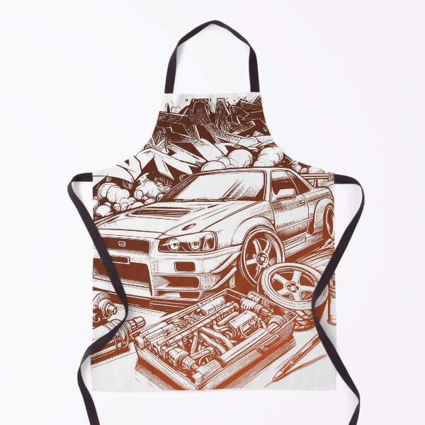 Item preview, Drift Car Graffiti Style Black and White Sketch designed and sold by Horizon Illustration Motor Company.