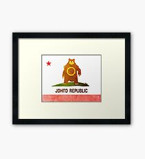 Ursaring - Johto Republic Framed Print