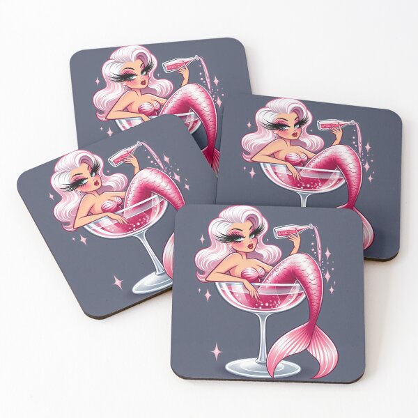 Item preview, Pink Mermaid designed and sold by MeadowPixieArts.