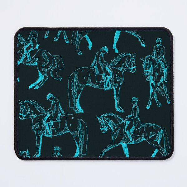 Item preview, Dressage Divas Pattern in Black and Blue designed and sold by Lavender Woodman.