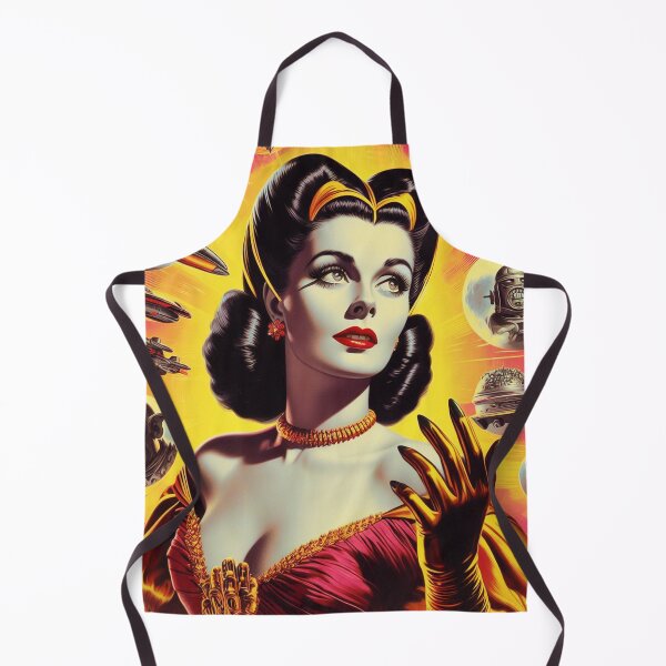 Item preview, Retro Sci-fi Girl designed and sold by PulpVintage.