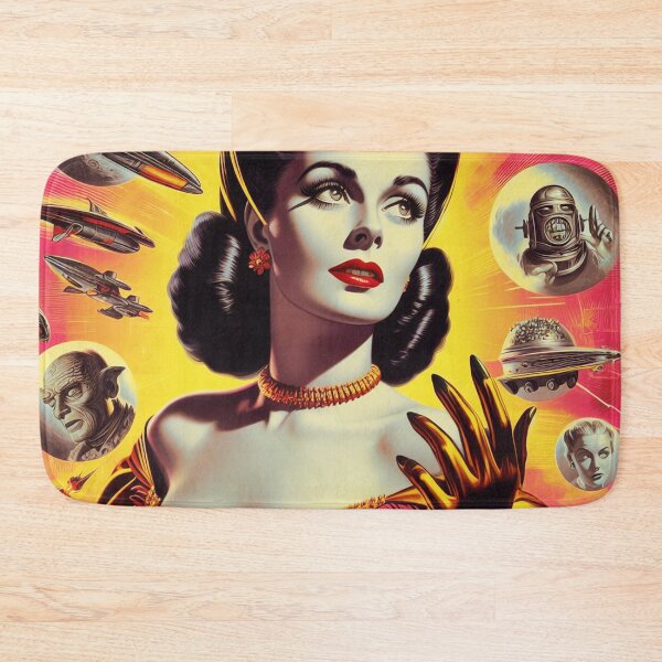 Item preview, Retro Sci-fi Girl designed and sold by PulpVintage.