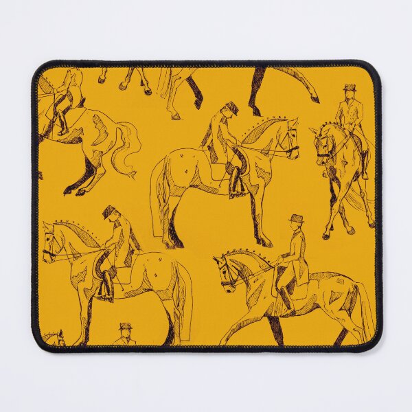 Item preview, Dressage Divas Pattern in Goldenrod designed and sold by Lavender Woodman.