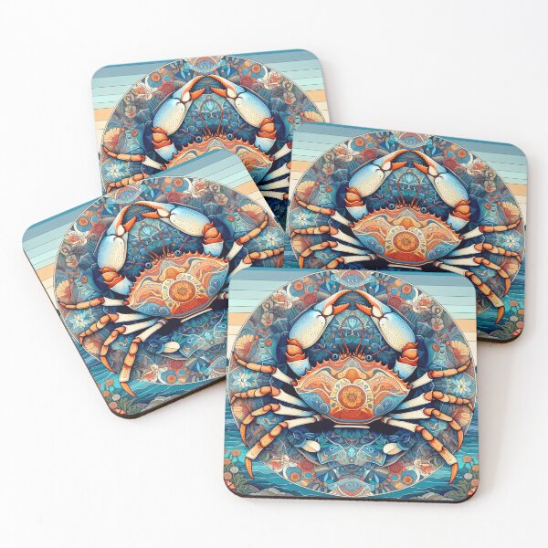 Item preview, Dungeness Crab Mandala designed and sold by Catherine Harrison.