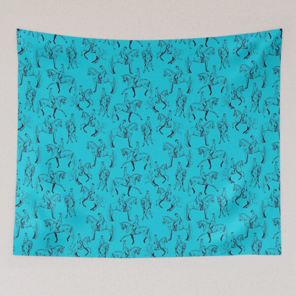 Item preview, Dressage Divas Pattern in Caribbean designed and sold by Lavender Woodman.