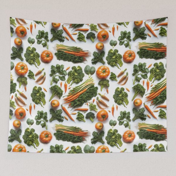 Item preview, Pastel Harvest: A Serene Vegetable Array designed and sold by HimmiL.