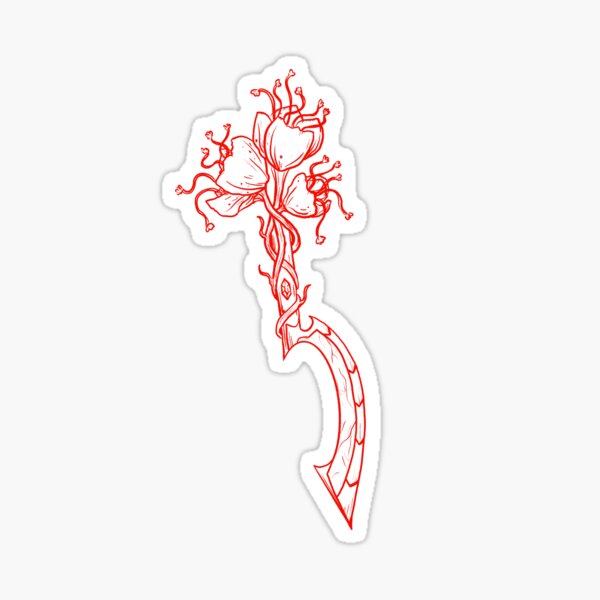Item preview, Haemanthus blade: Red rising sword (blood red) designed and sold by TheDoodlemancer.