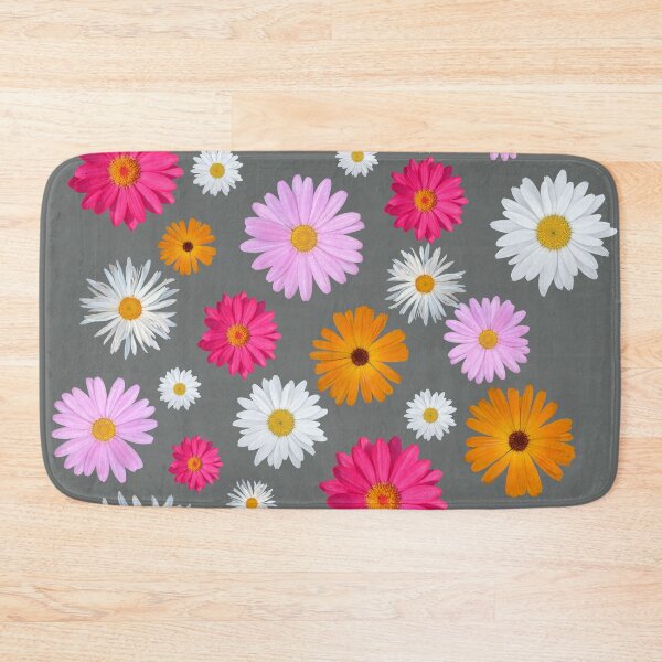 Item preview, Colorful Happy White Orange Pink Magenta Daisy Flowers Shapes Mania Shapes Mania designed and sold by Shapes-Mania.